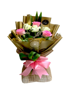 bouquet of bangkok roses 20-flower arrangement