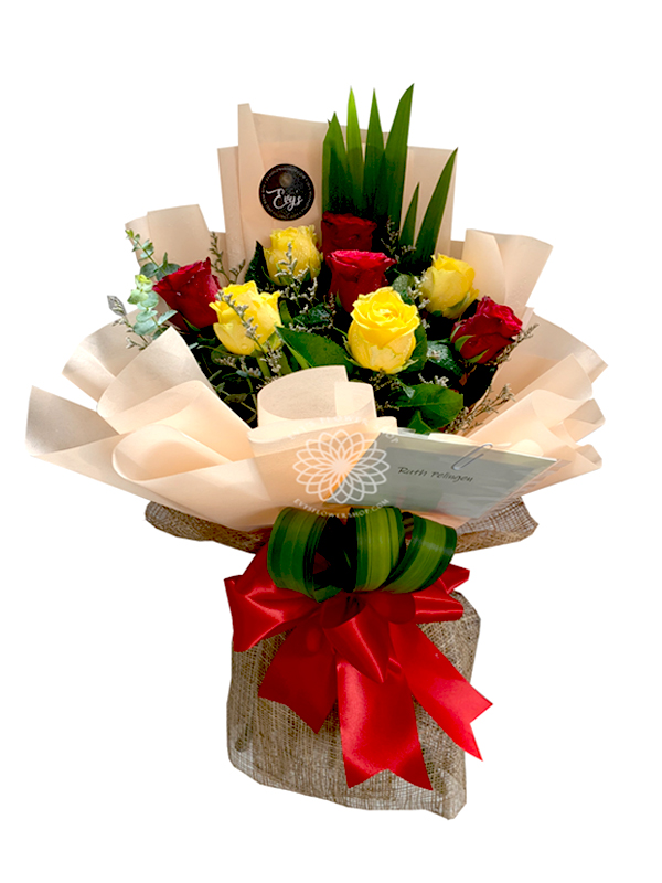 bouquet of bangkok roses 14-flower delivery philippines-flower arrangement