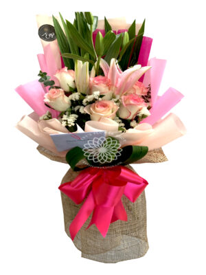 bouquet of stargazer 3-flower delivery makati philippines-arrangement