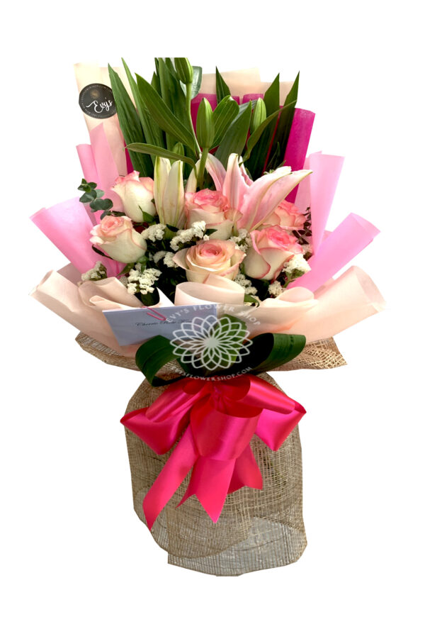 bouquet of stargazer 3-flower delivery makati philippines-arrangement