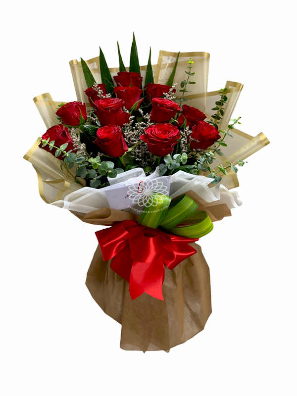 bouquet of bangkok roses 13-flower delivery philippines