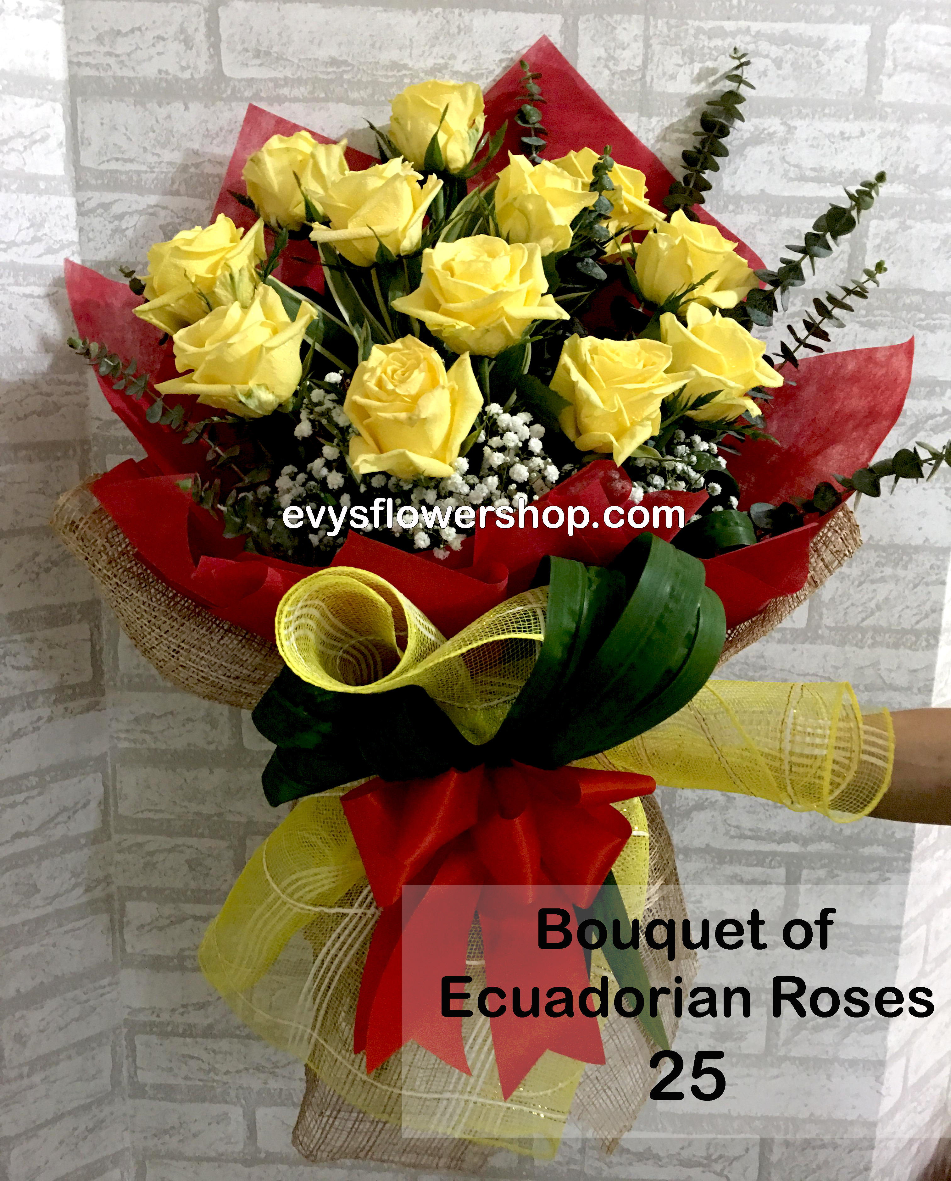bouquet of ecuadorian roses 25, bouquet of ecuadorian roses, ecuadorian roses, bouquet, flower delivery, flower delivery philippines