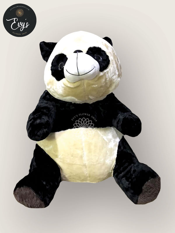 huggable panda stuffed toy